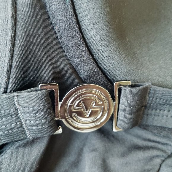 Victoria's Secret Strappy Cut Out Sides One Piece Black Swimsuit - Picture 4 of 7